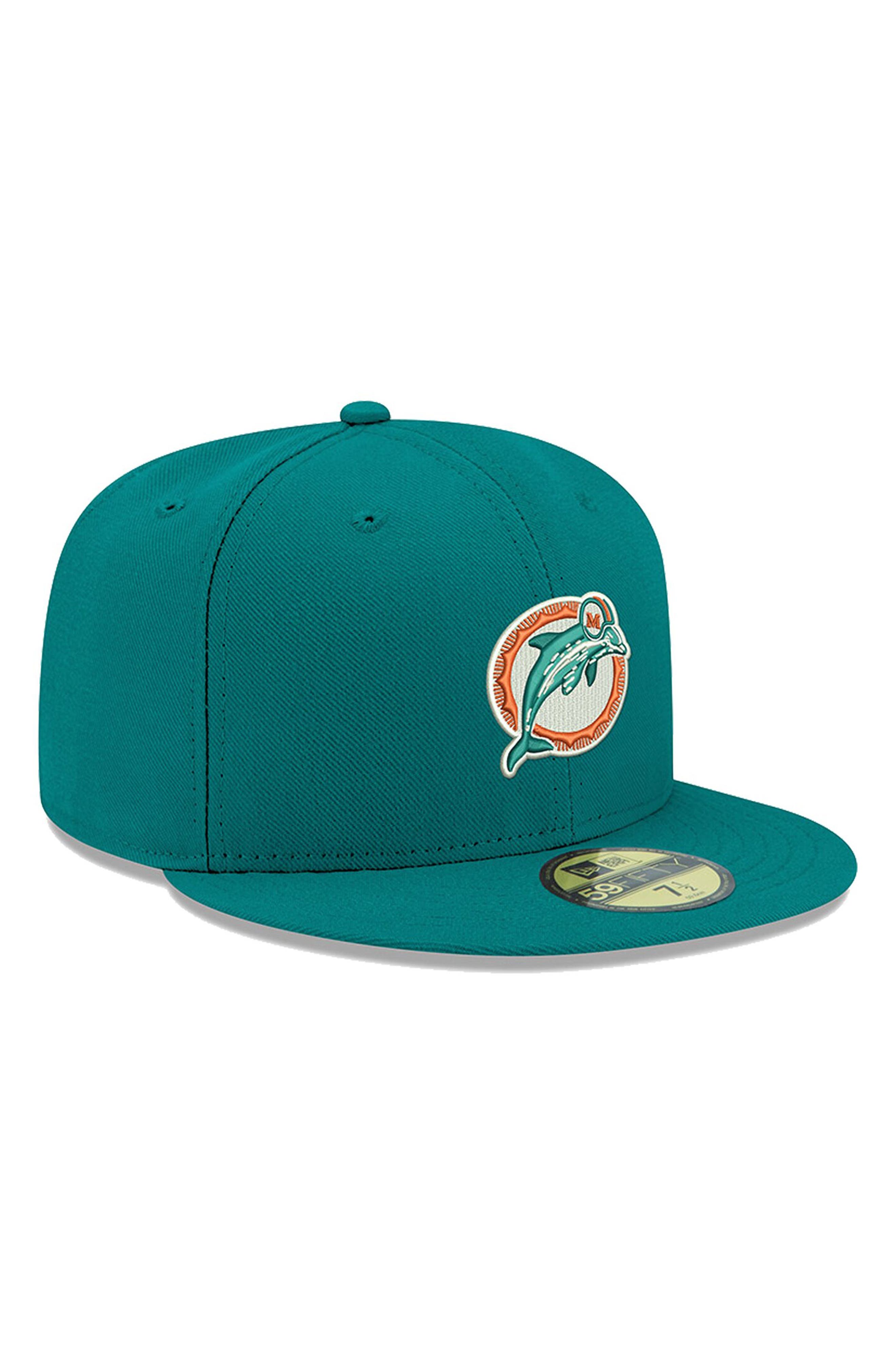 Vtg '90s Miami Dolphins Reebok NFL Equipment Adjustable Strap Hat Old Logo