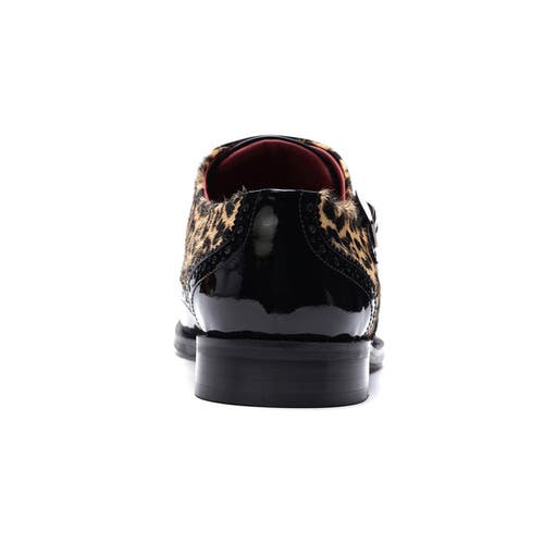 Carlos Santana Kai Double Monk In Black Leopard