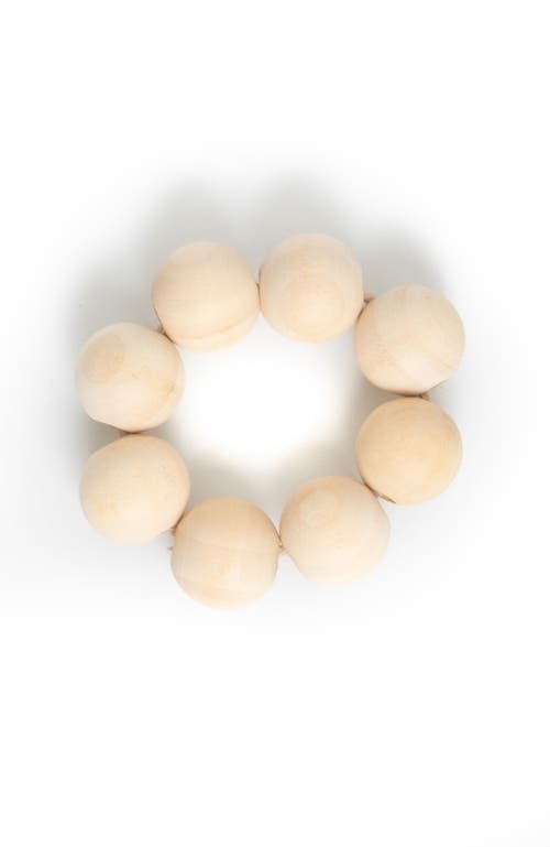 Shop Tallo De Olivo Wooden Sphere Napkin Rings Set Of 4 In Natural