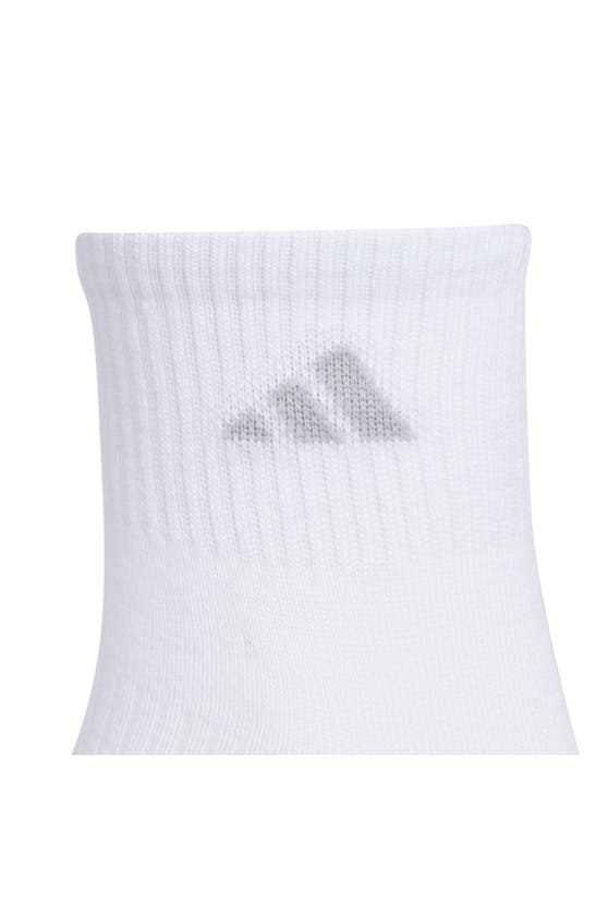 Shop Adidas Originals 6-pack Superlite Quarter Performance Socks In White