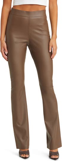 BLANKNYC Hoyt Mini Bootcut Faux Leather Pants | Nordstrom