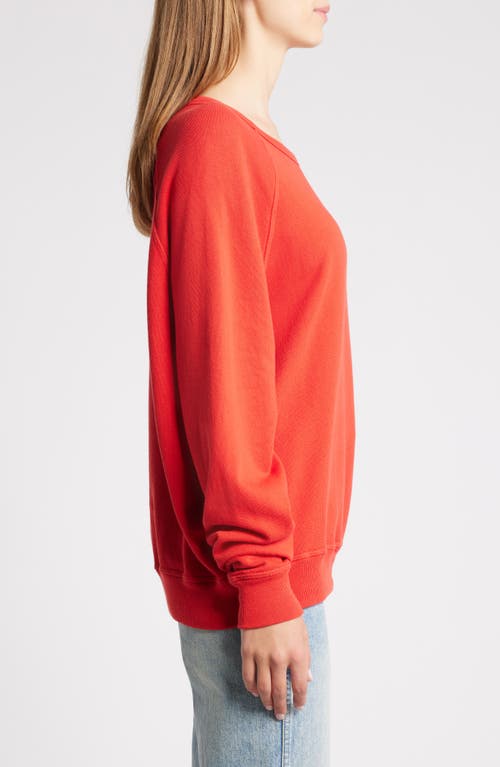 Shop The Great . College French Terry Sweatshirt In Campfire