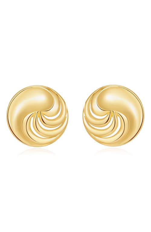 Luv AJ The Leila Stud Earrings in Gold at Nordstrom