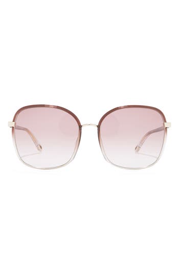 Chloé 59mm Round Sunglasses In Pink