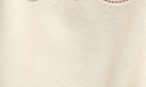 Moncler Kids' Velour Full Zip Graphic Hoodie & Sweatpants Set In White