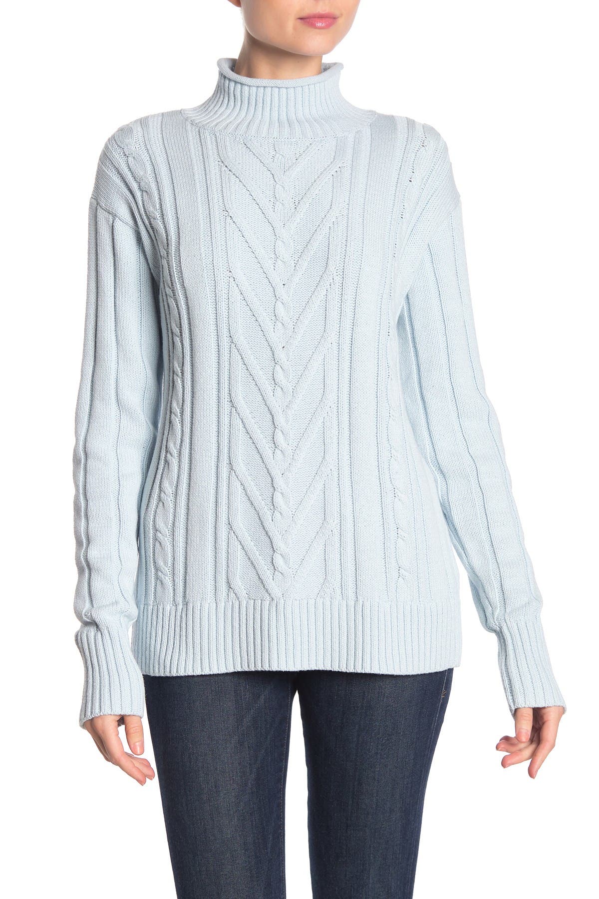 J. Crew | Mock Neck Cable Knit Sweater | Nordstrom Rack