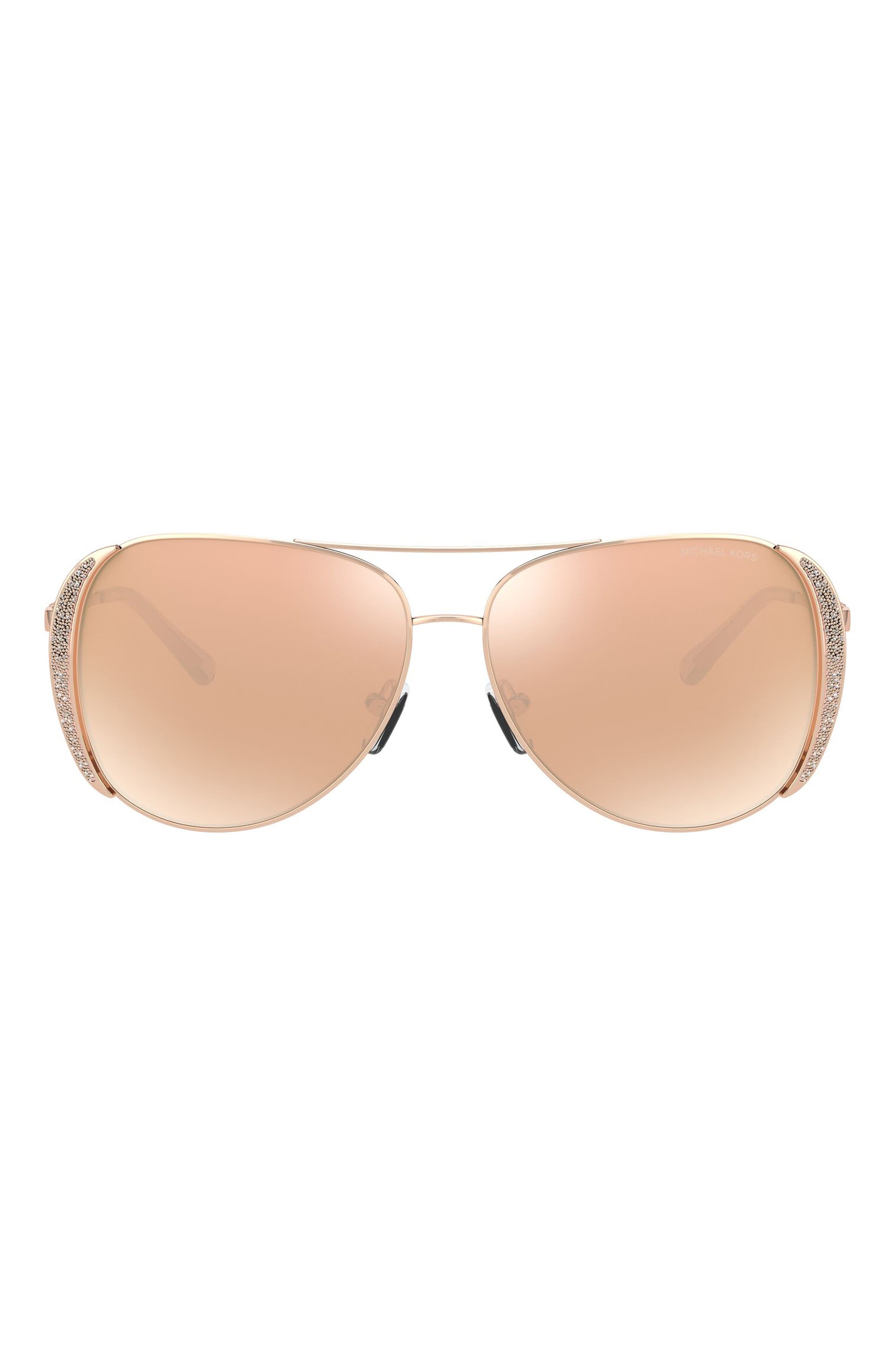 michael kors embellished aviator sunglasses