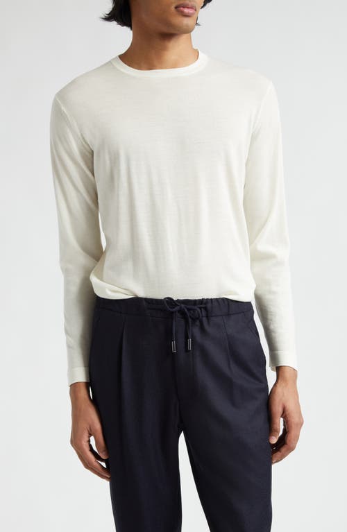 Thom Sweeney Relaxed Fit Merino Wool Sweater Off White at Nordstrom,