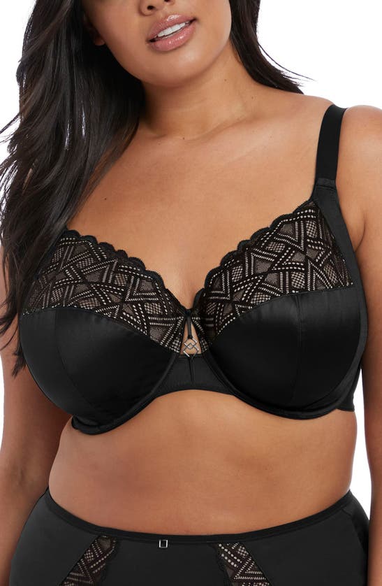 Elomi Lydia Full Figure Underwire Convertible Bra In Black