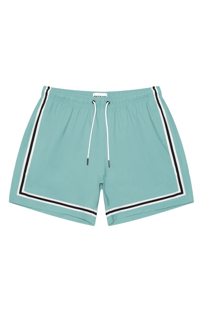 MAVRANS Blue Game Waterproof Performance Swim Trunks | Nordstrom