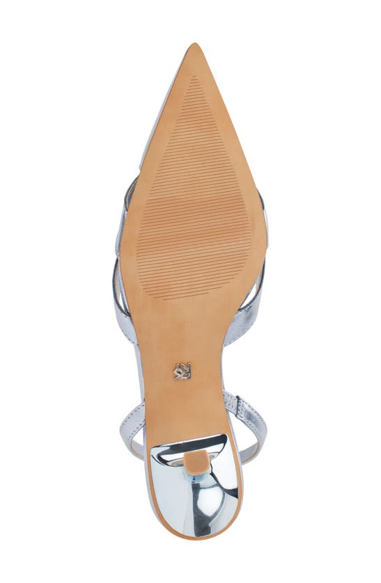 Dkny Glorianna Slingback Pointed Toe Pump In Metallic Blue