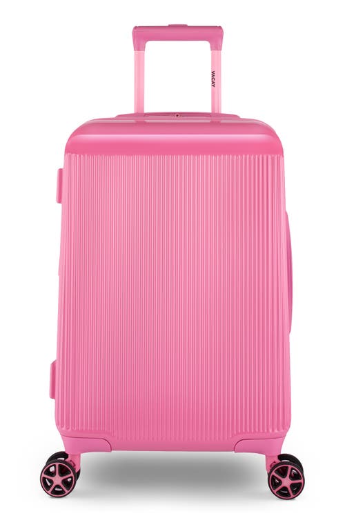 Vacay Glisten Vibrant 20-Inch Spinner Carry-On in Pink