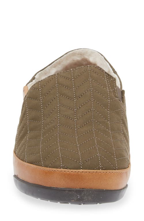 Shop Olukai Hanohano Genuine Shearling Slipper In Husk/husk