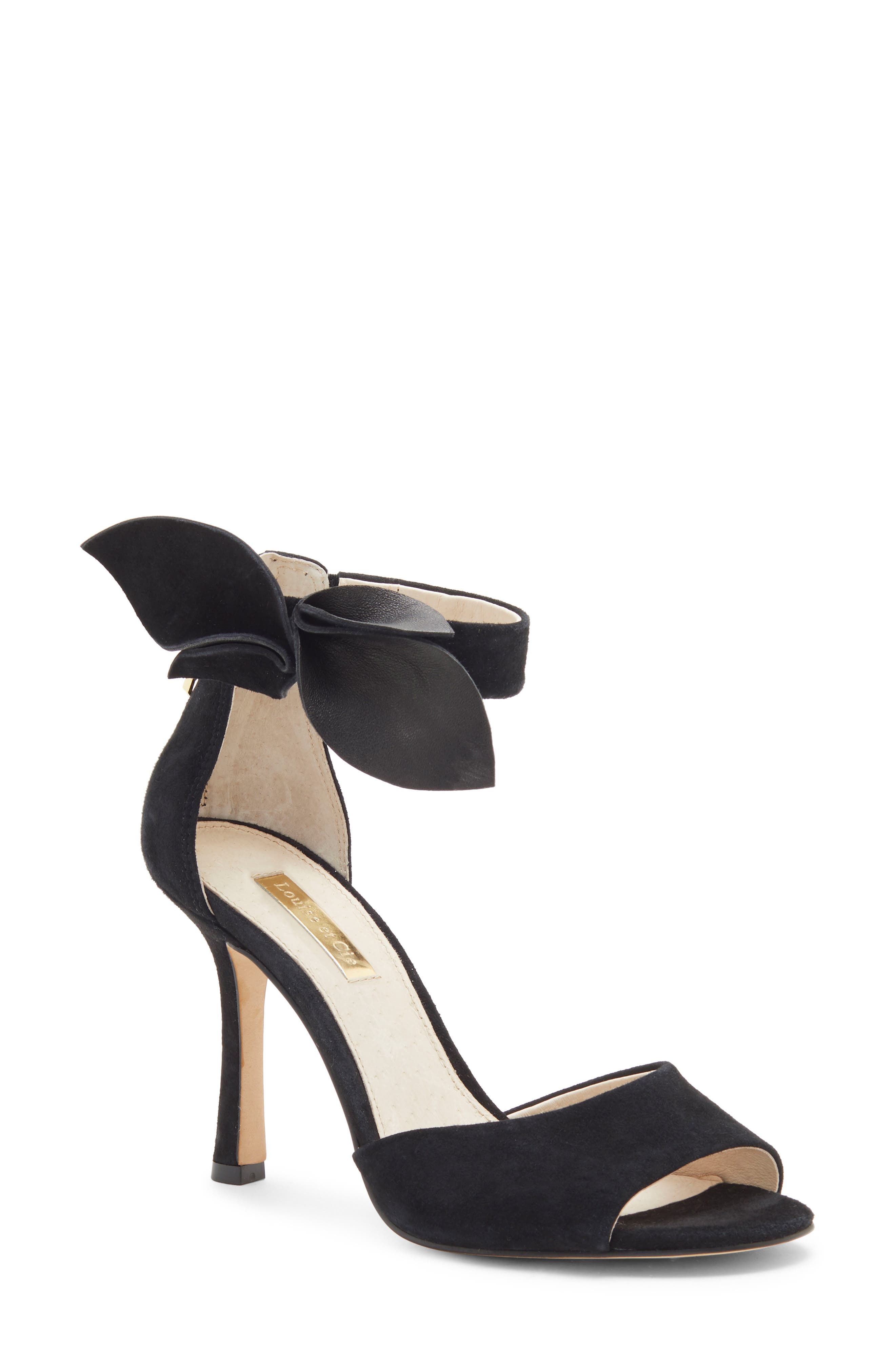 Louise Et Cie Kenbeck Bow Ankle Strap Sandal, Black