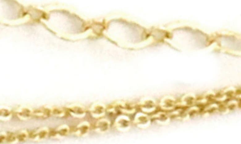 Shop Panacea Mixed Chain Horn Pavè Pendant Necklace In Gold