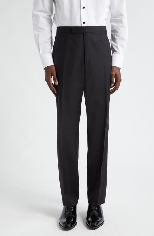ZEGNA Wool & Mohair Tuxedo Trousers Black at Nordstrom, Us