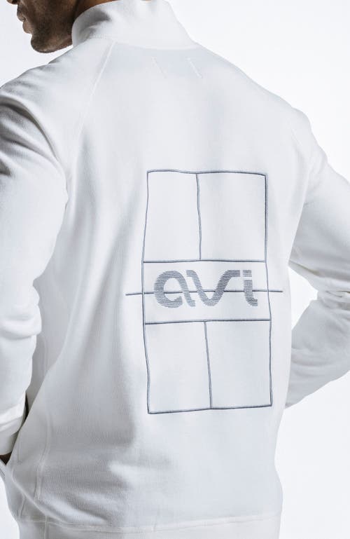 Avi Pickleball Warmup Pullover In White Lotus