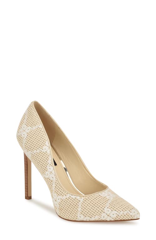 Nine West Tatiana Pointed Toe Pump Light Natural at Nordstrom,