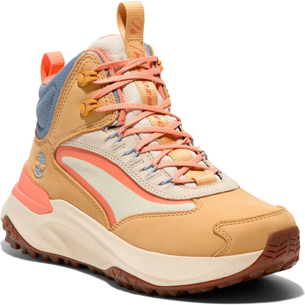 Timberland Motion Access Waterproof Sneaker In Medium Yellow Nubuck