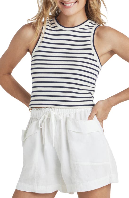 Splendid Whitney Stripe Tank In Navy/ White