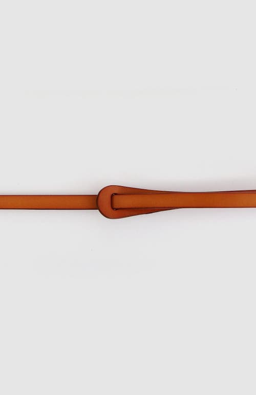 Belle & Bloom Tie The Knot Leather Belt In Brown