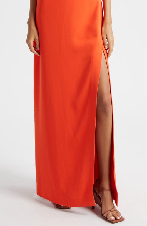 Shop Stine Goya Sofie Metal Detail Dress In Tangerine Tango