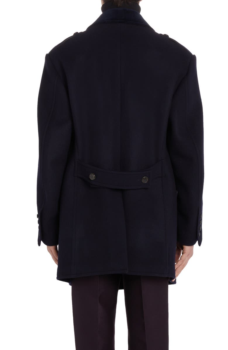 TOM FORD Officer Wool Felt Peacoat | Nordstrom