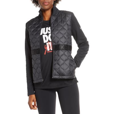 Nike Aerolayer Water Resistant Insulated Jacket, Black