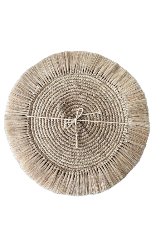 TALLO DE OLIVO TALLO DE OLIVO FIQUE FRINGE PLACEMATS SET OF 4 