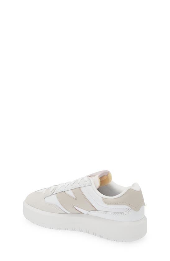 Shop New Balance Gender Inclusive Ct302 Tennis Sneaker In White/ Rosewood