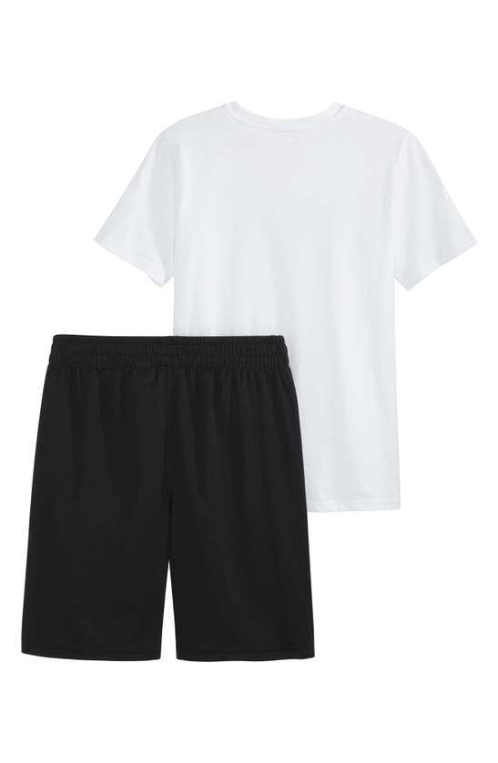 Shop Puma Performance T-shirt & Shorts 2-piece Set In White Traditional