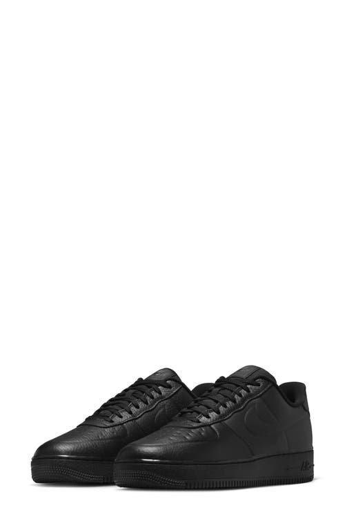 Nike Air Force 1 '07 Premium Sneaker in Black/Black/Clear at Nordstrom, Size 6