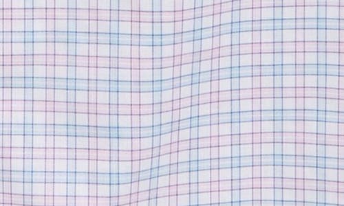 Shop Tallia Kids' Plaid Dress Shirt In Pink/blue