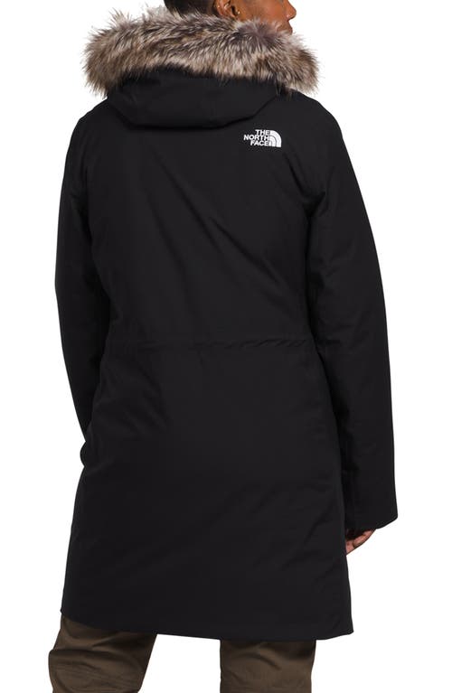 THE NORTH FACE THE NORTH FACE ARCTIC WATERPROOF 600-FILL-POWER DOWN PARKA WITH FAUX FUR TRIM