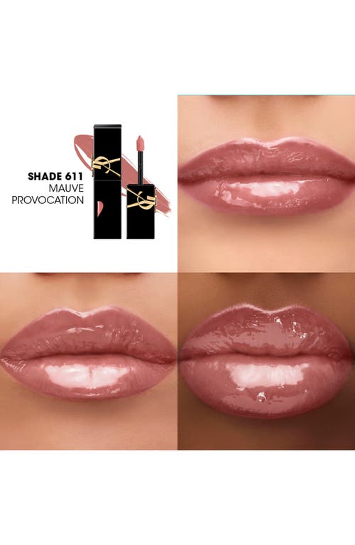 Saint Laurent Yves The Inks Vinyl Cream High Shine Lip Stain In 611 Mauve Provocation