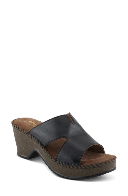 Shop Spring Step Deltana Platform Slide Sandal In Black