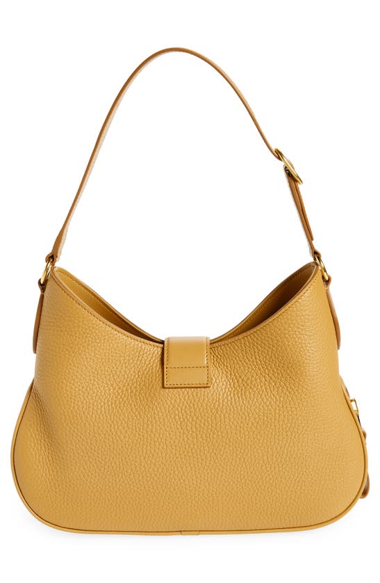 Shop Tom Ford Medium Monarch Leather Hobo Bag In Honey