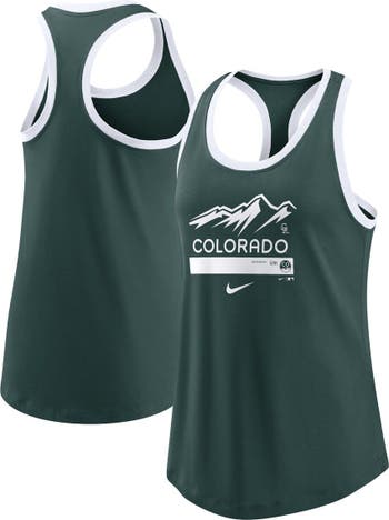 Nike Women's Nike Green Colorado Rockies City Connect Tri-Blend Tank Top