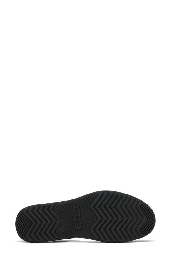 Shop Sorel Dayspring Ankle Strap Platform Sandal In Black/ Black