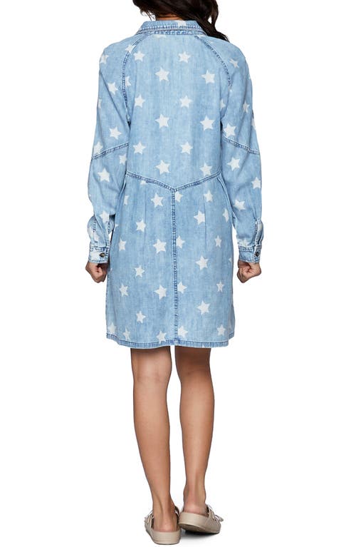 BILLY T BILLY T STAR PRINT DENIM SHIRTDRESS