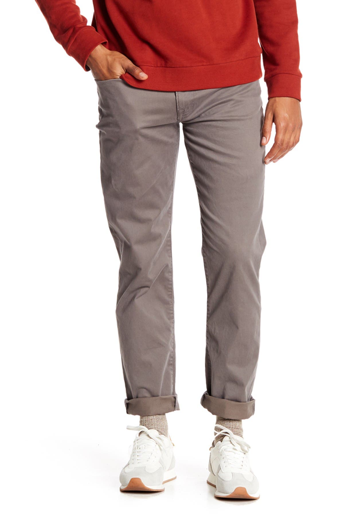 Lucky Brand 121 Heritage Slim Fit Pants In Open Grey