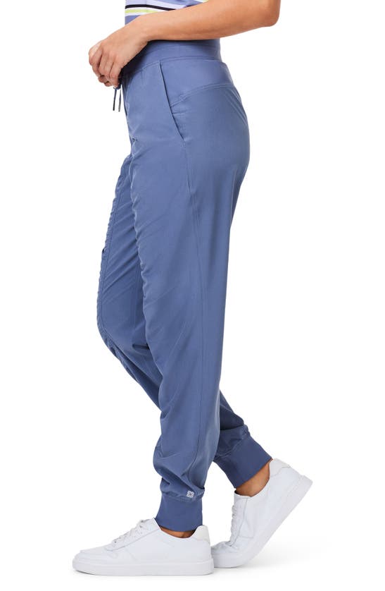Shop Nz Active By Nic+zoe Tech Stretch Ruched Joggers In Slate