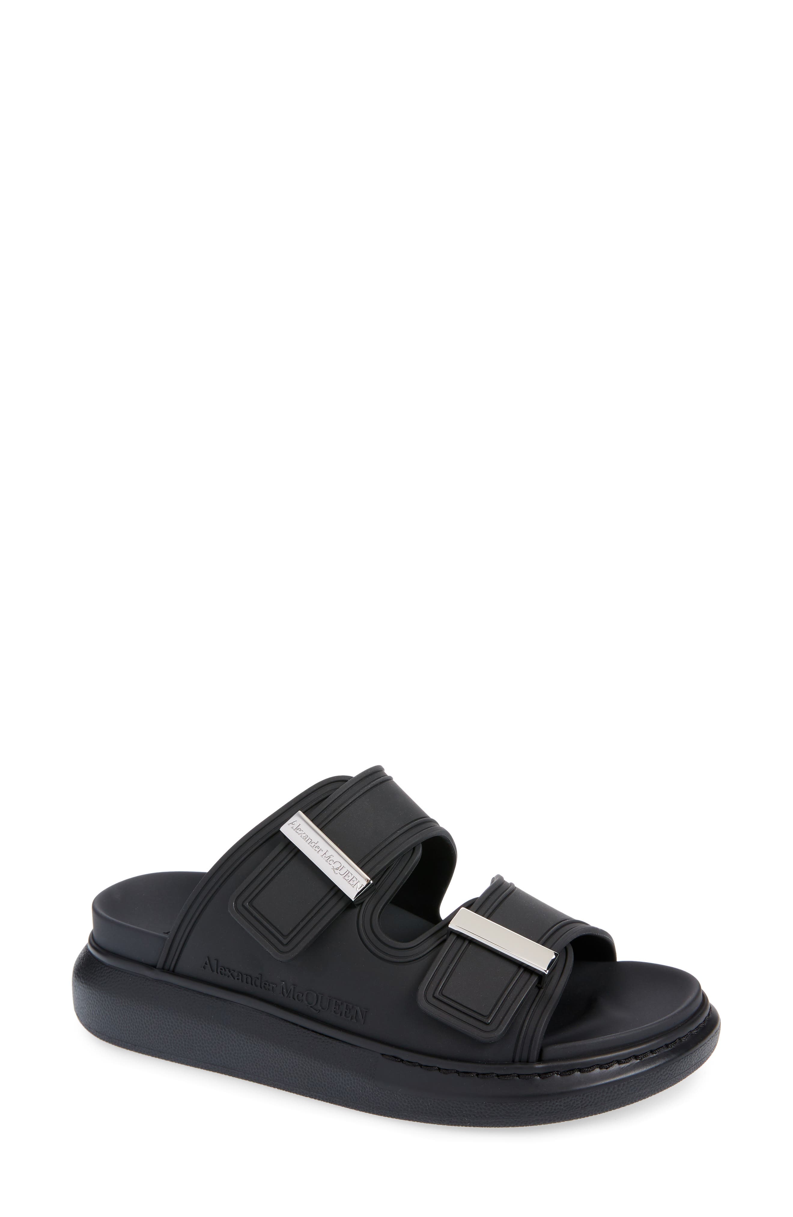 Alexander McQueen 95mm leather sandals - Black