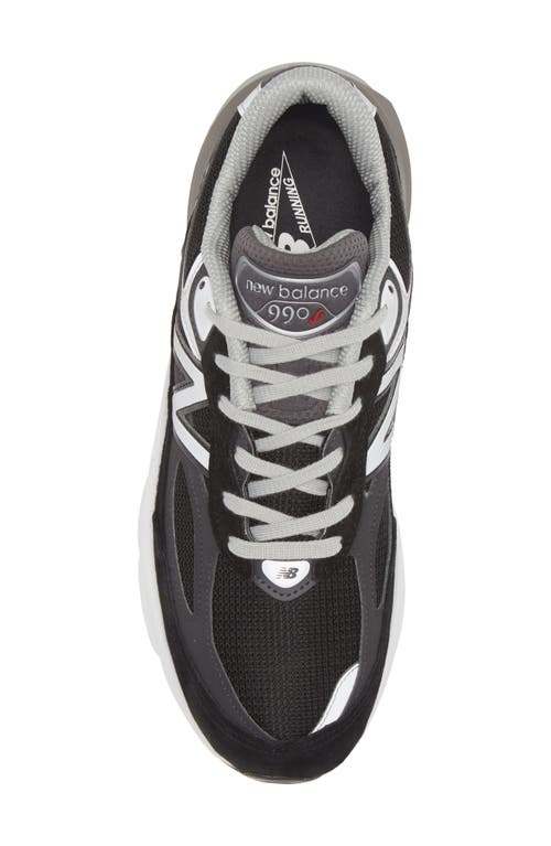 New Balance 990v6 Core Running Shoe In Black/black