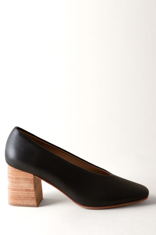 Huma Blanco Salvador Block Heel Pump In Coal