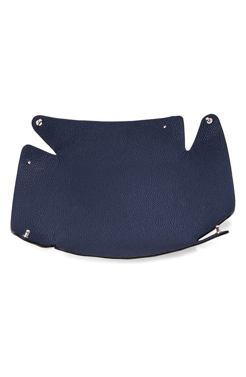 Bey-berk Catchall Leather Valet Tray In Black