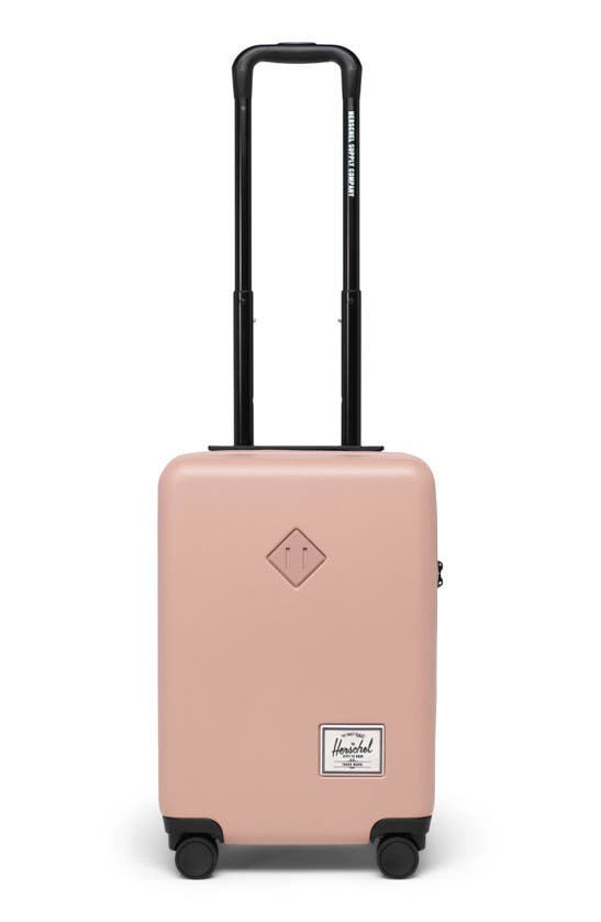 Herschel Supply Co Heritage Hardshell Carry-on Spinner In Ash Rose