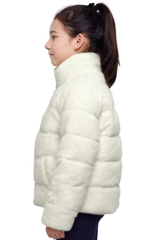 Rokka&rolla Kids' Snow Angel Puffer Jacket In Ivory