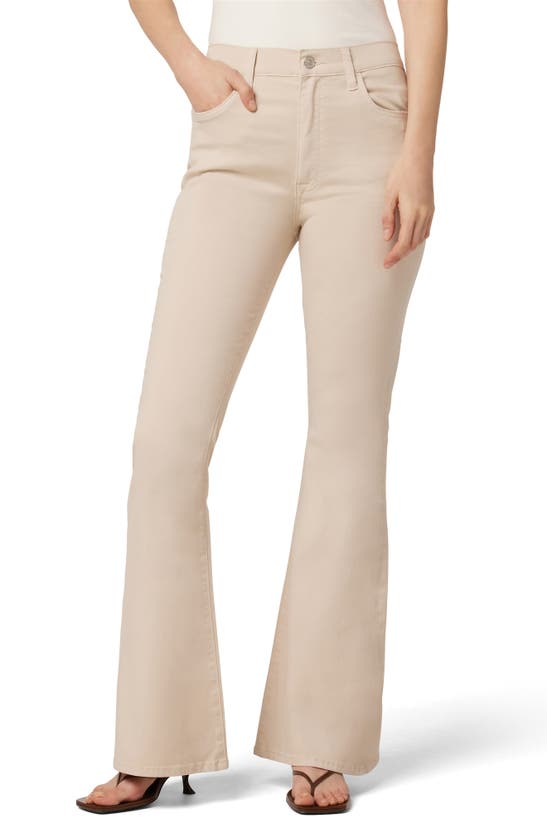 Hudson Heidi High Rise Flare Jeans In Pink