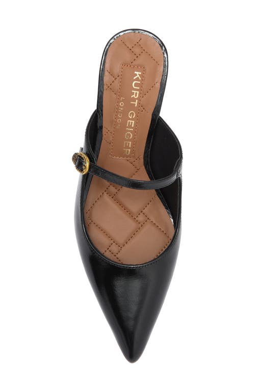 Kurt Geiger London Regent Pointed Toe Mary Jane Mule In Black